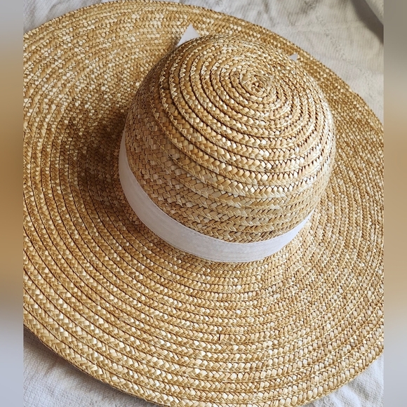 100% Natural Straw Sun Hat By Janie and Jack One Size - Picture 2 of 7